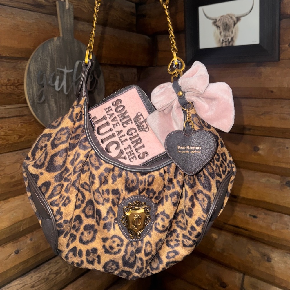 Juicy couture cheetah hobo